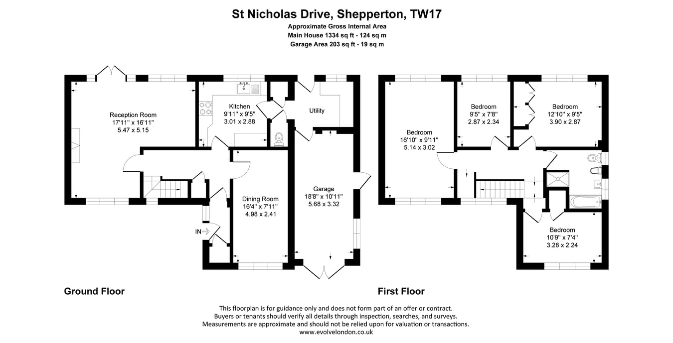 9, St Nicholas Drive, Shepperton floorplan