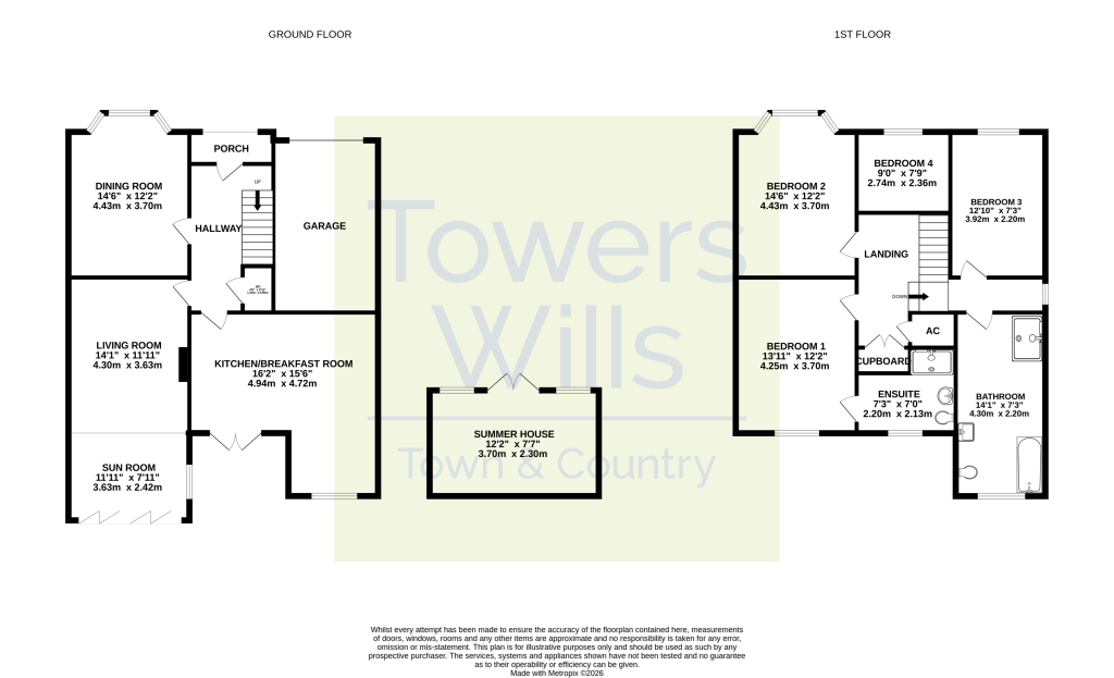 11, Swallowcliffe Gardens, Yeovil floorplan