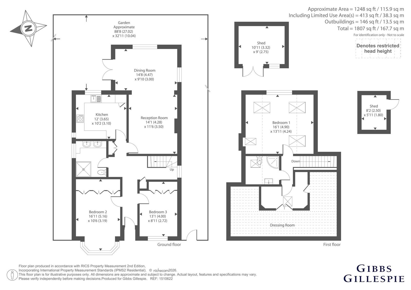 41, Highland Road, Northwood floorplan