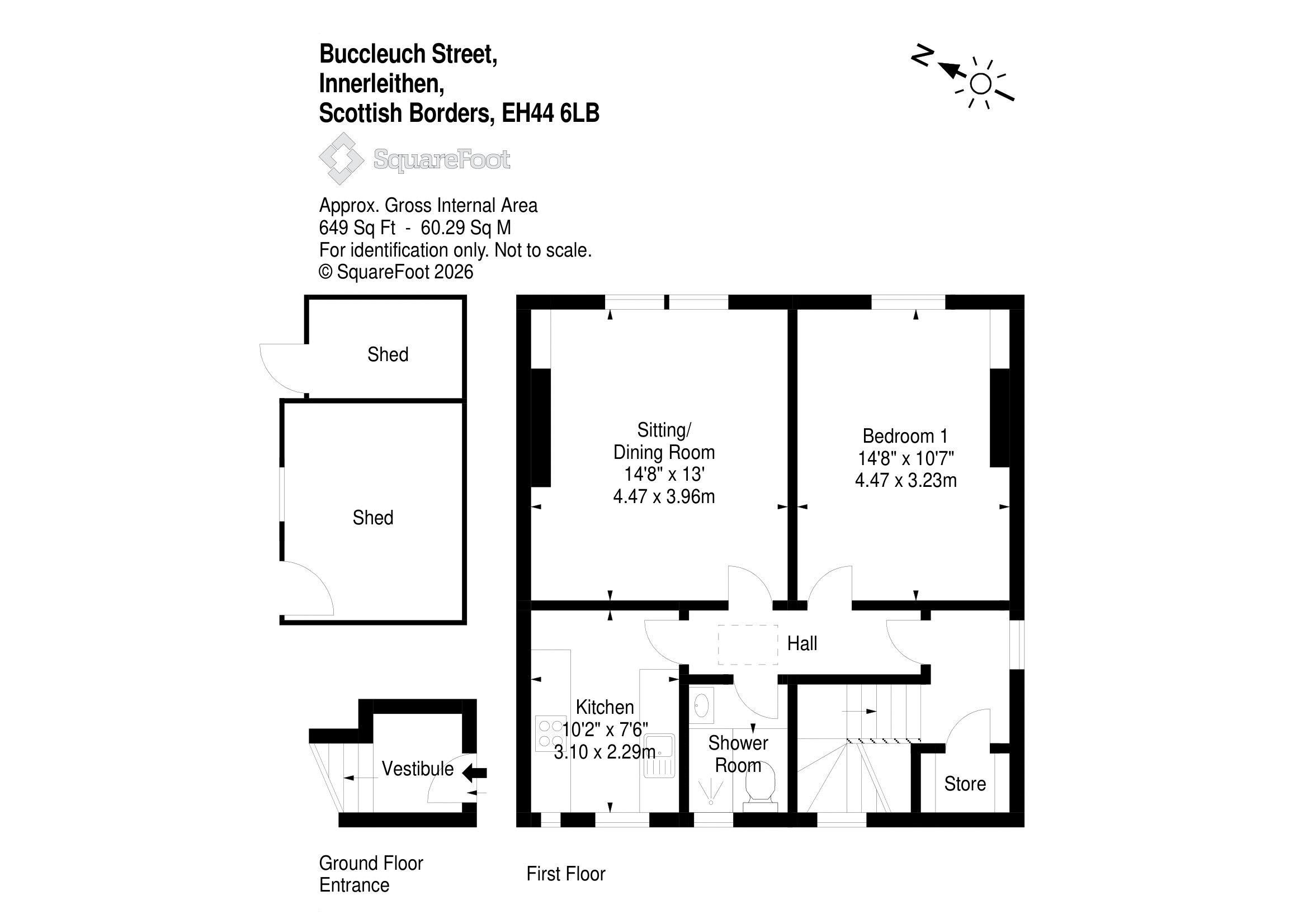 42, Buccleuch Street, Innerleithen floorplan