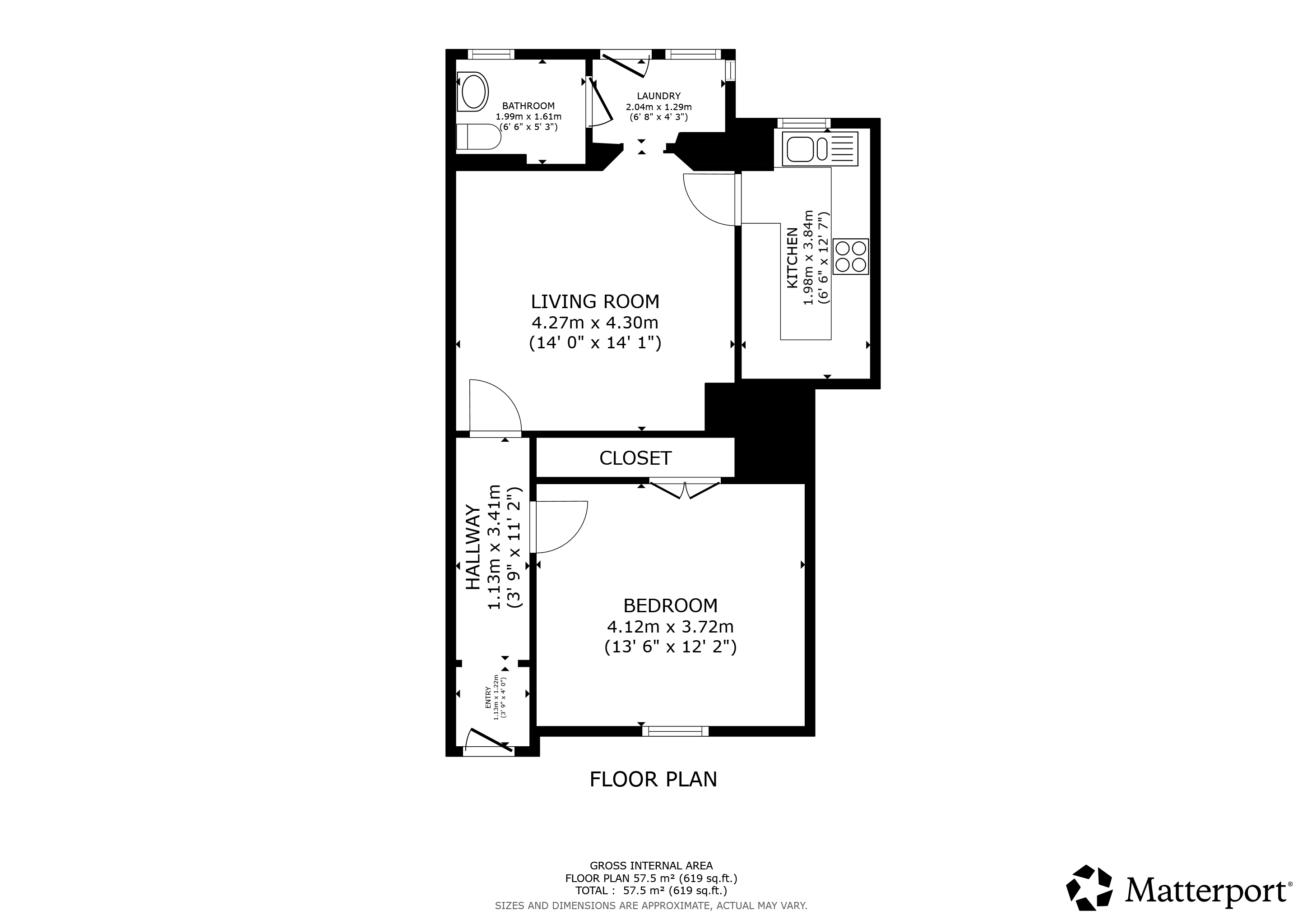 Harland Cottages, Scotstoun floorplan