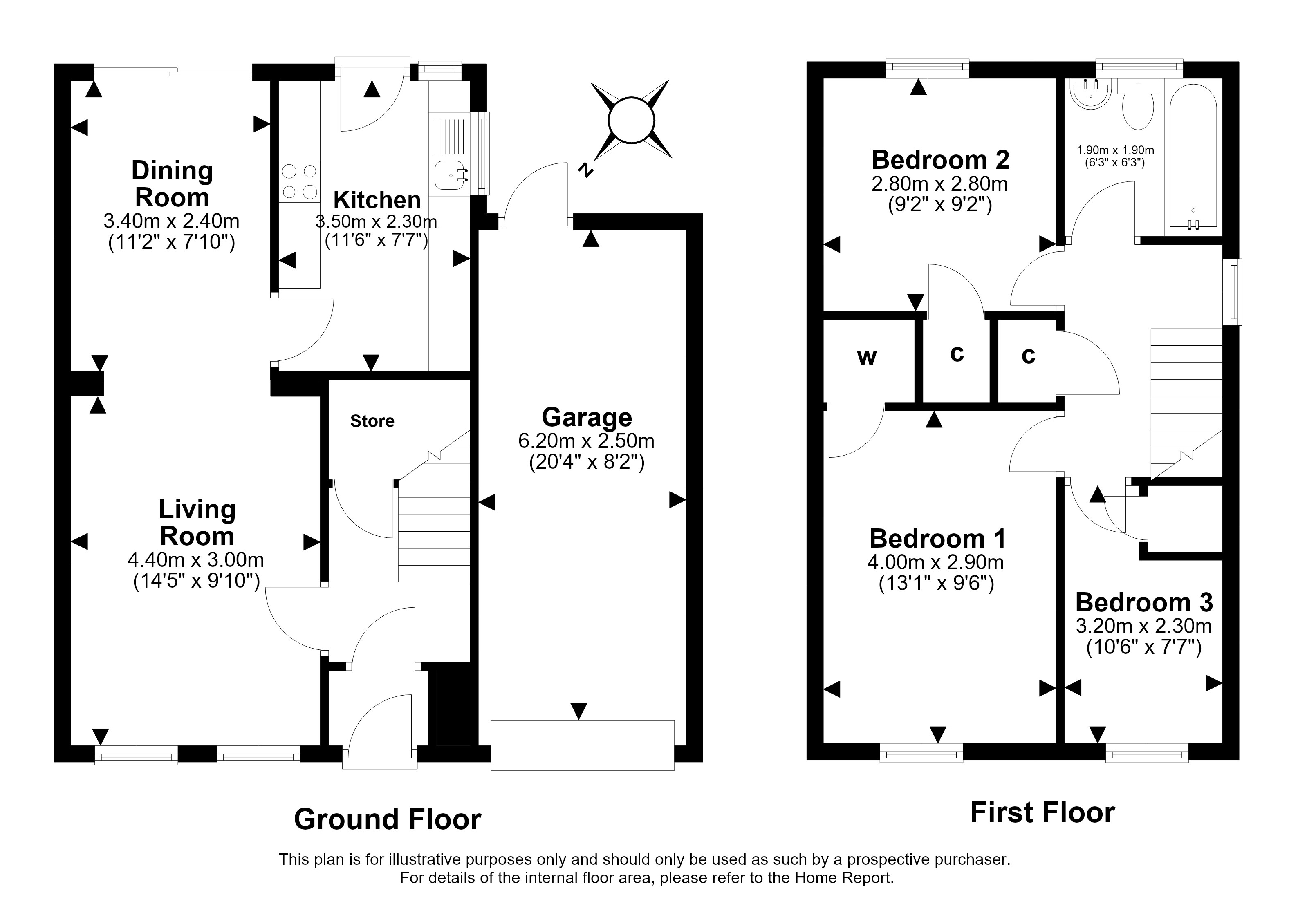 3, Stoneybank Drive, Musselburgh floorplan