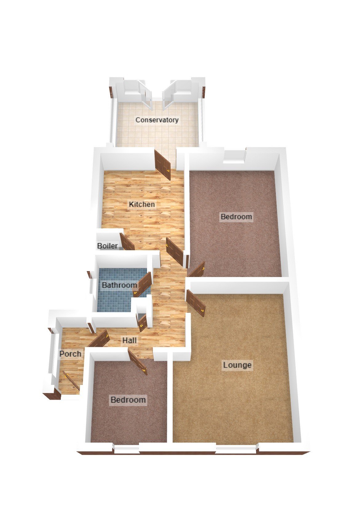 Hazel Grove, Caerphilly CF83, 2 bedroom semidetached bungalow for sale