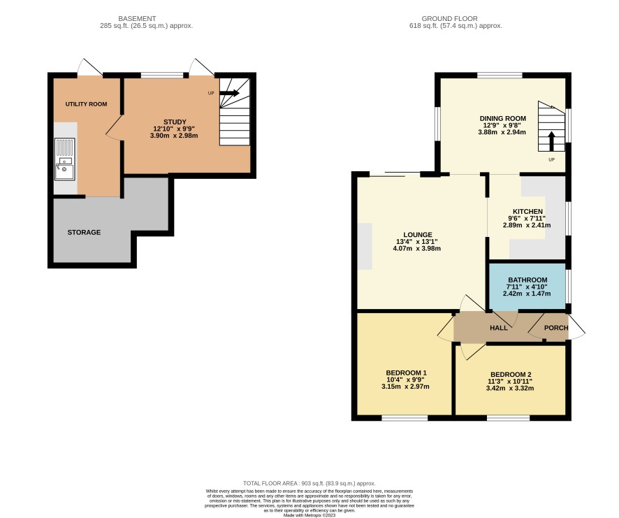 16 Darwin Crescent, Laira, Plymouth, Devon PL3, 2 bedroom semidetached