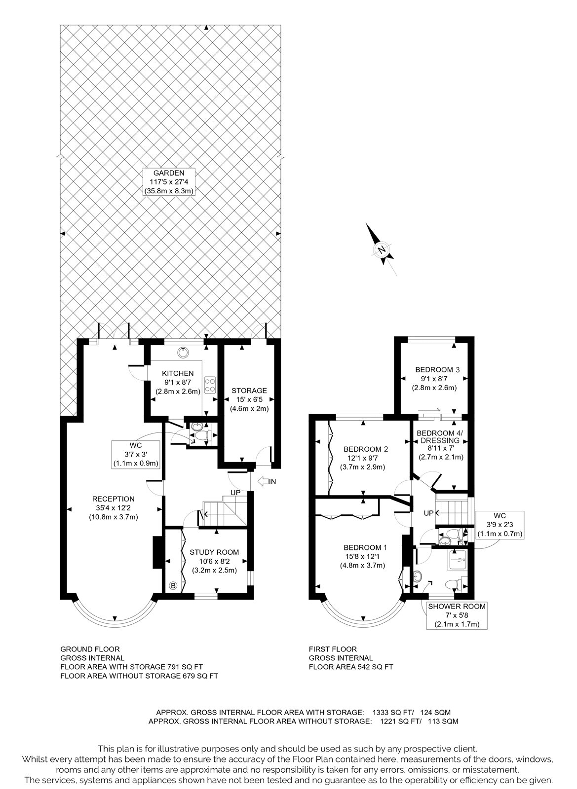 29, Manor Way, Harrow floorplan