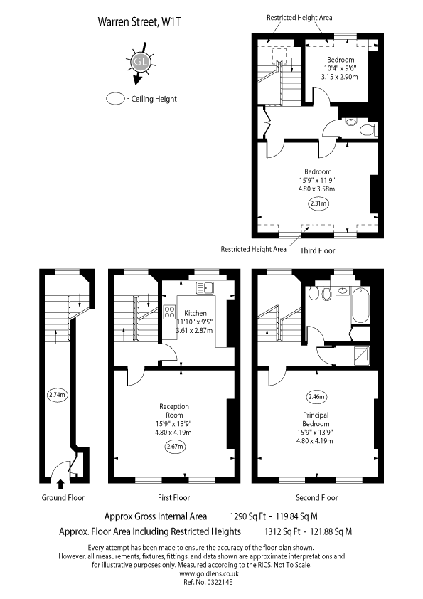 10A,, Warren Street, London floorplan