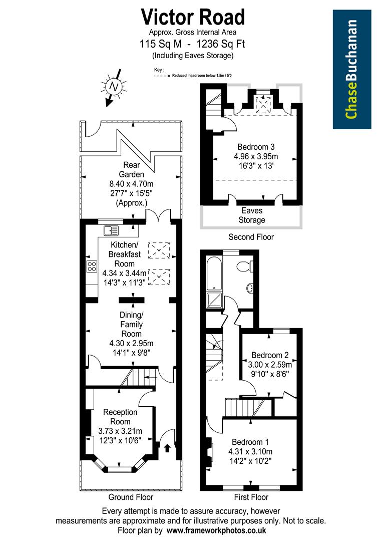 Victor Road, Teddington TW11, 3 bedroom terraced house for sale
