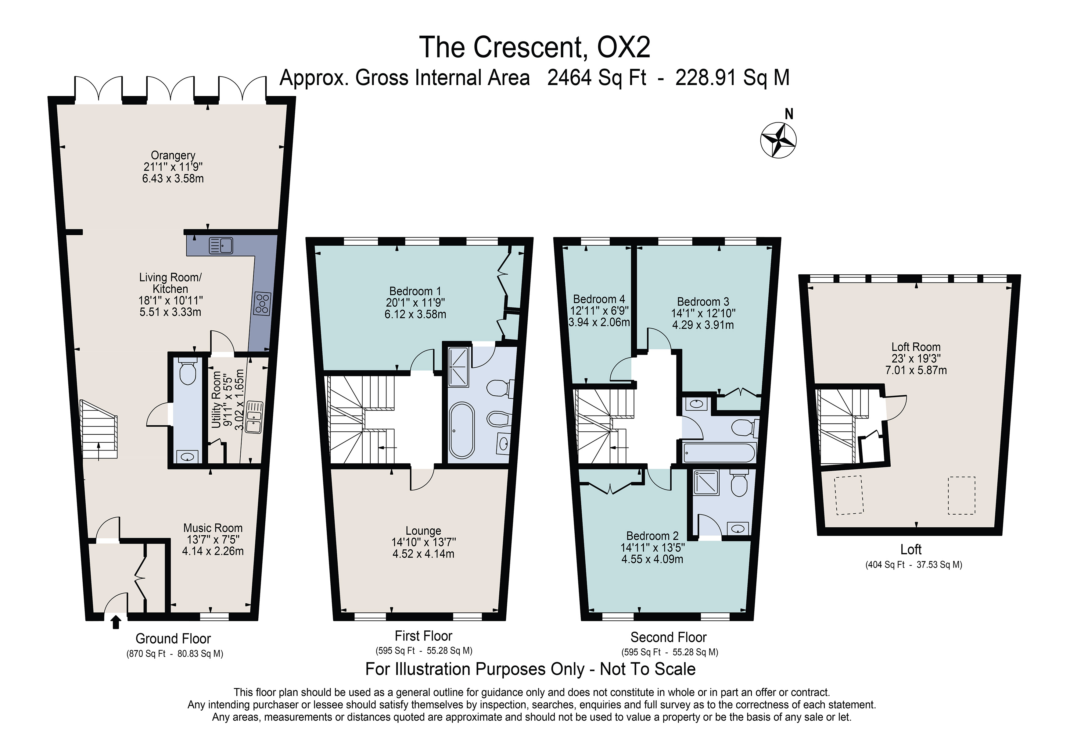 6, The Crescent, Oxford floorplan