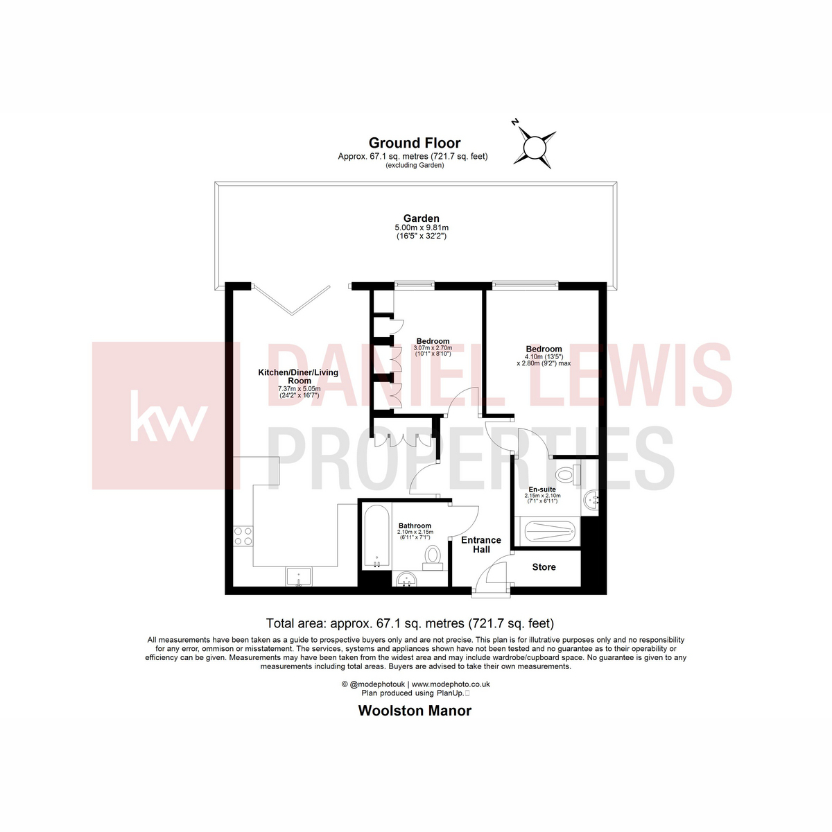 Flat 5, Woolston Manor Apartments, Abridge Road, Chigwell floorplan