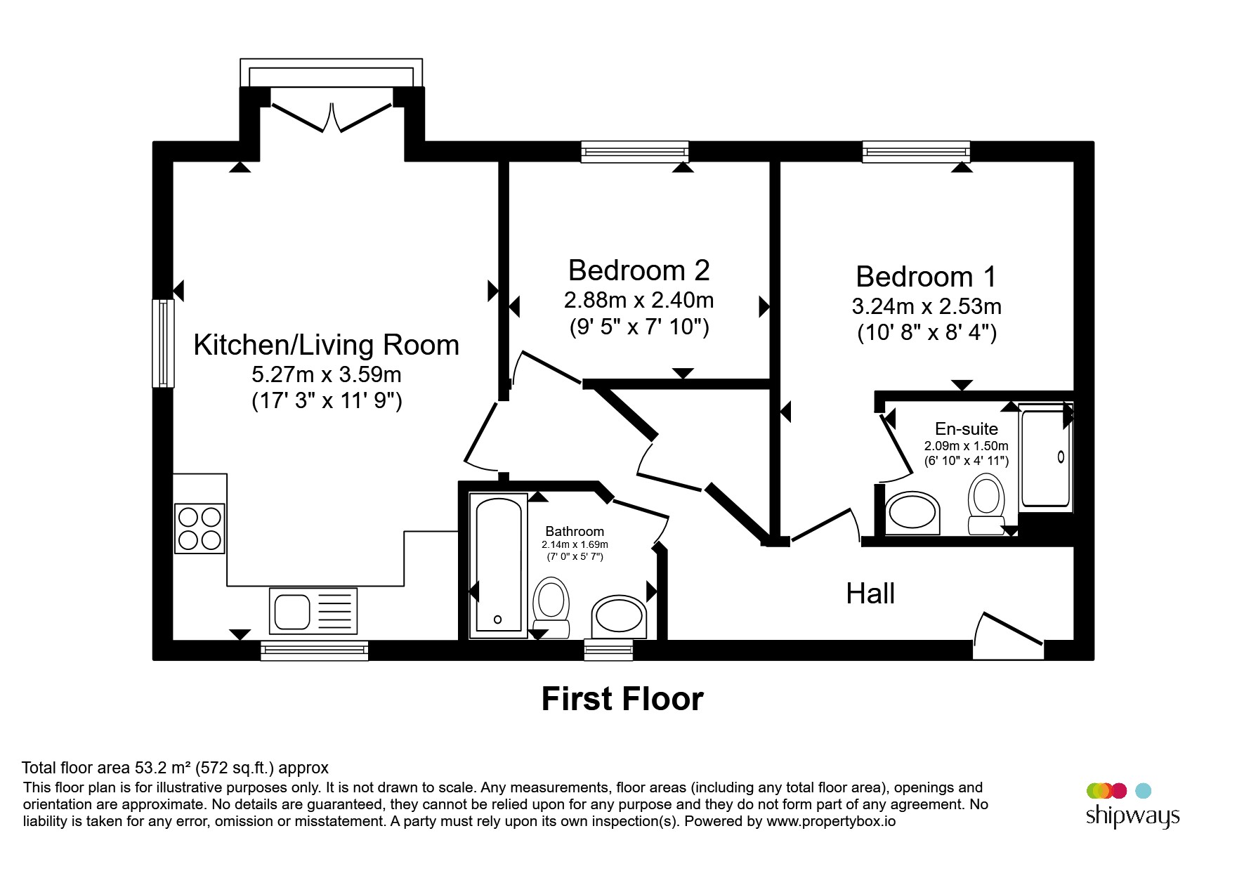 Flat 8, Hearth House, Signalman Court, RUGBY floorplan