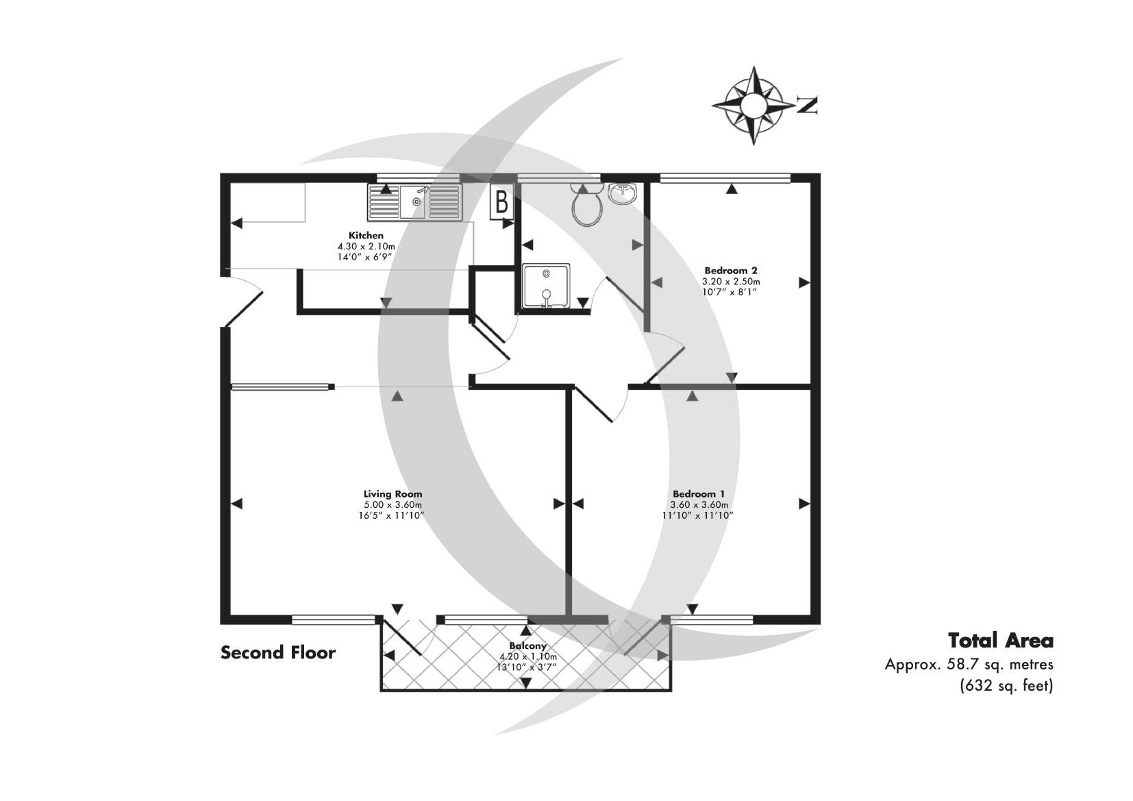 Lord Warden Avenue, Walmer, Deal CT14, 2 bedroom flat for sale