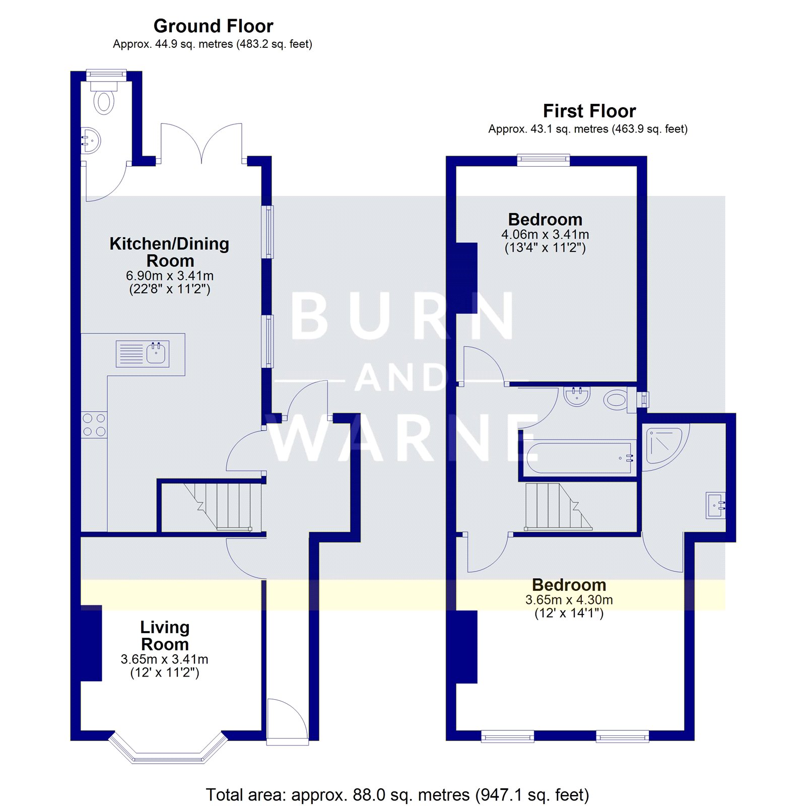 9, Myrtle Road, Sutton floorplan