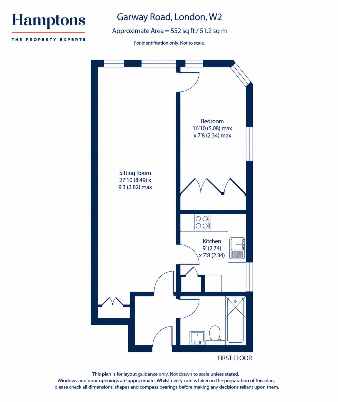 1, 35, Garway Road, London floorplan