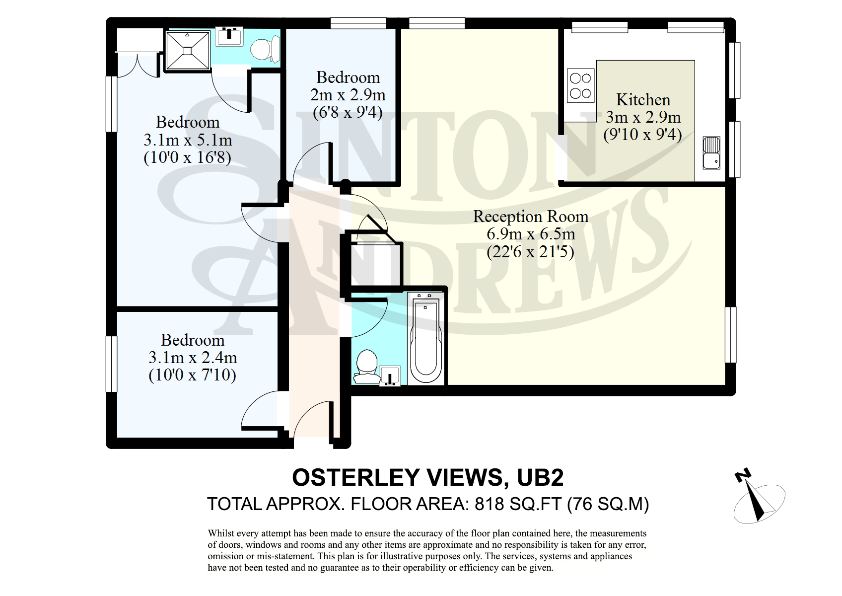 3 Bedrooms Flat for sale in West Park Road, Southall UB2