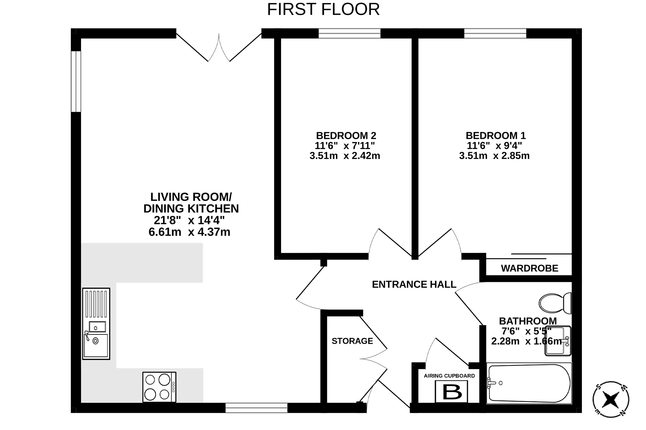 7, The Steadings, Douglas floorplan