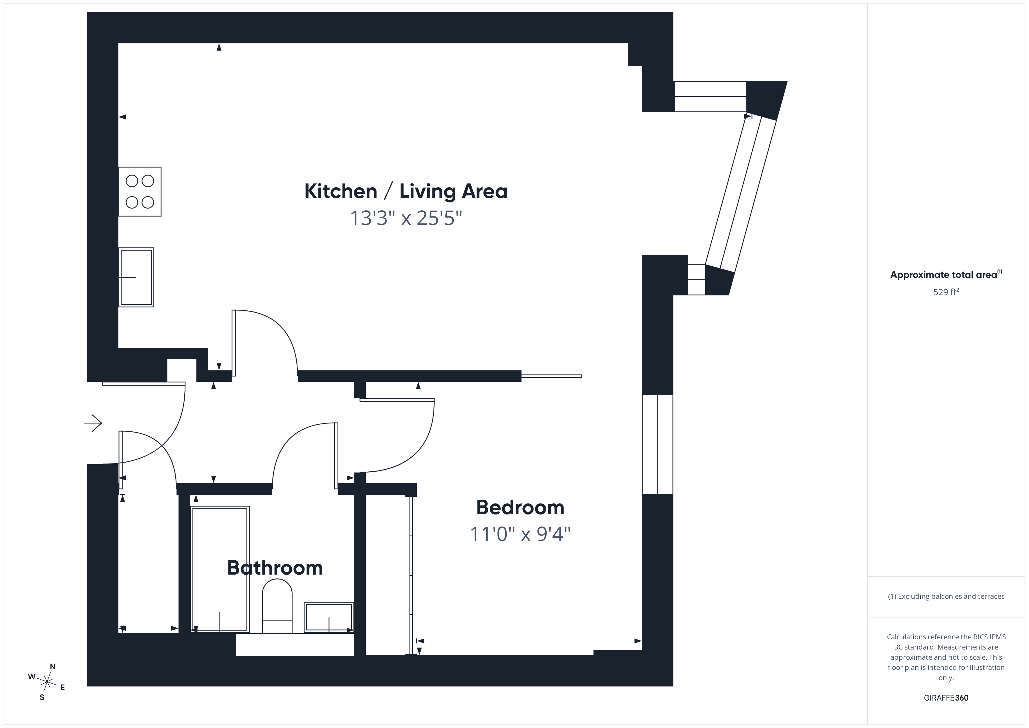 Flat 1, Hayward,, Chatham Place, Reading floorplan