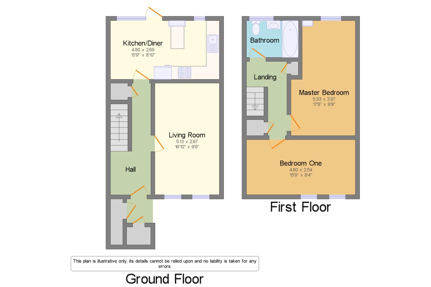 2 Bedrooms Terraced house for sale in The Uplands, Palacefields, Runcorn, Cheshire WA7