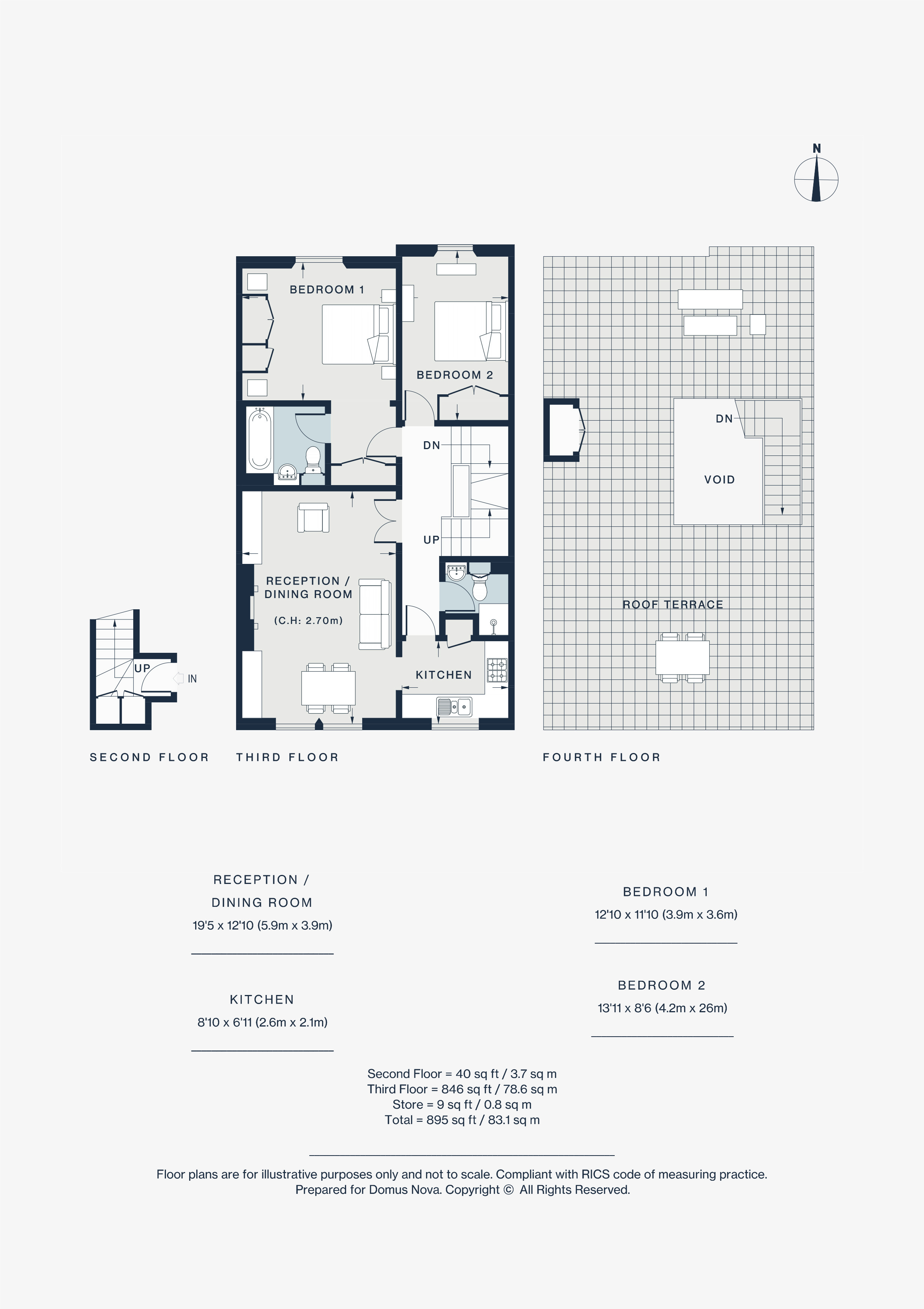 SL Flat 4, 181, Old Brompton Road, London floorplan