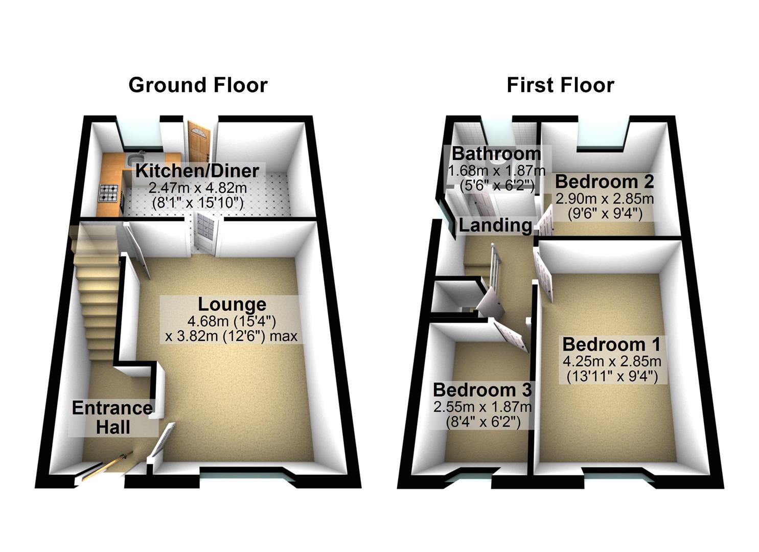 47, Pasture Way, Leeds floorplan