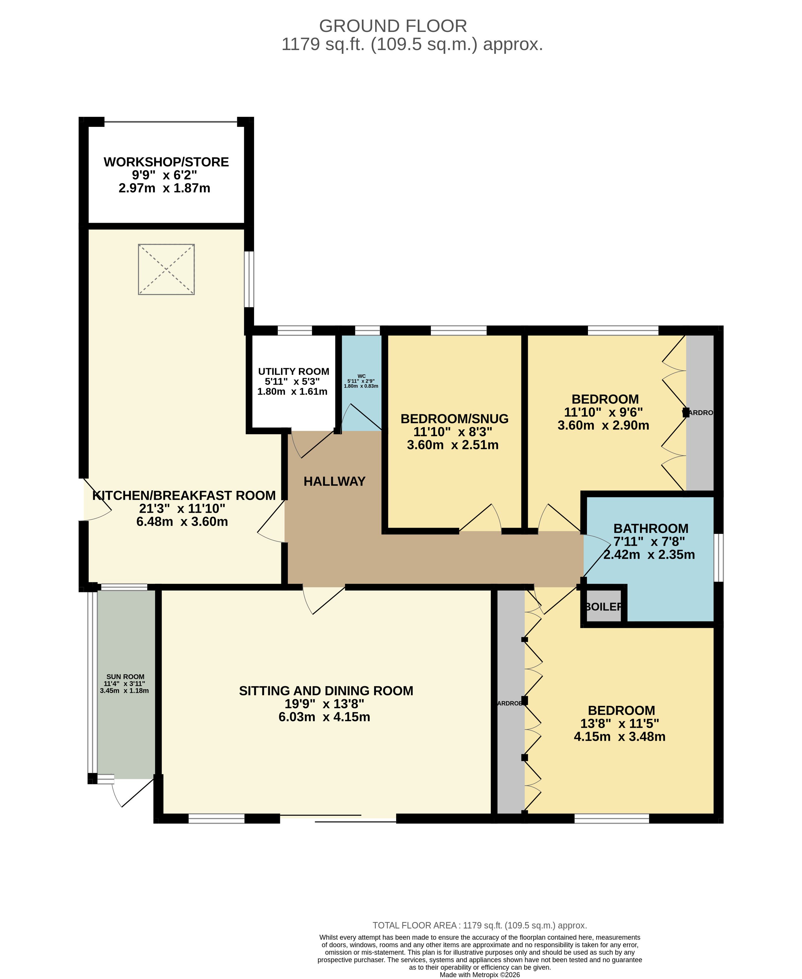 6, The Parkway, Darley Dale floorplan