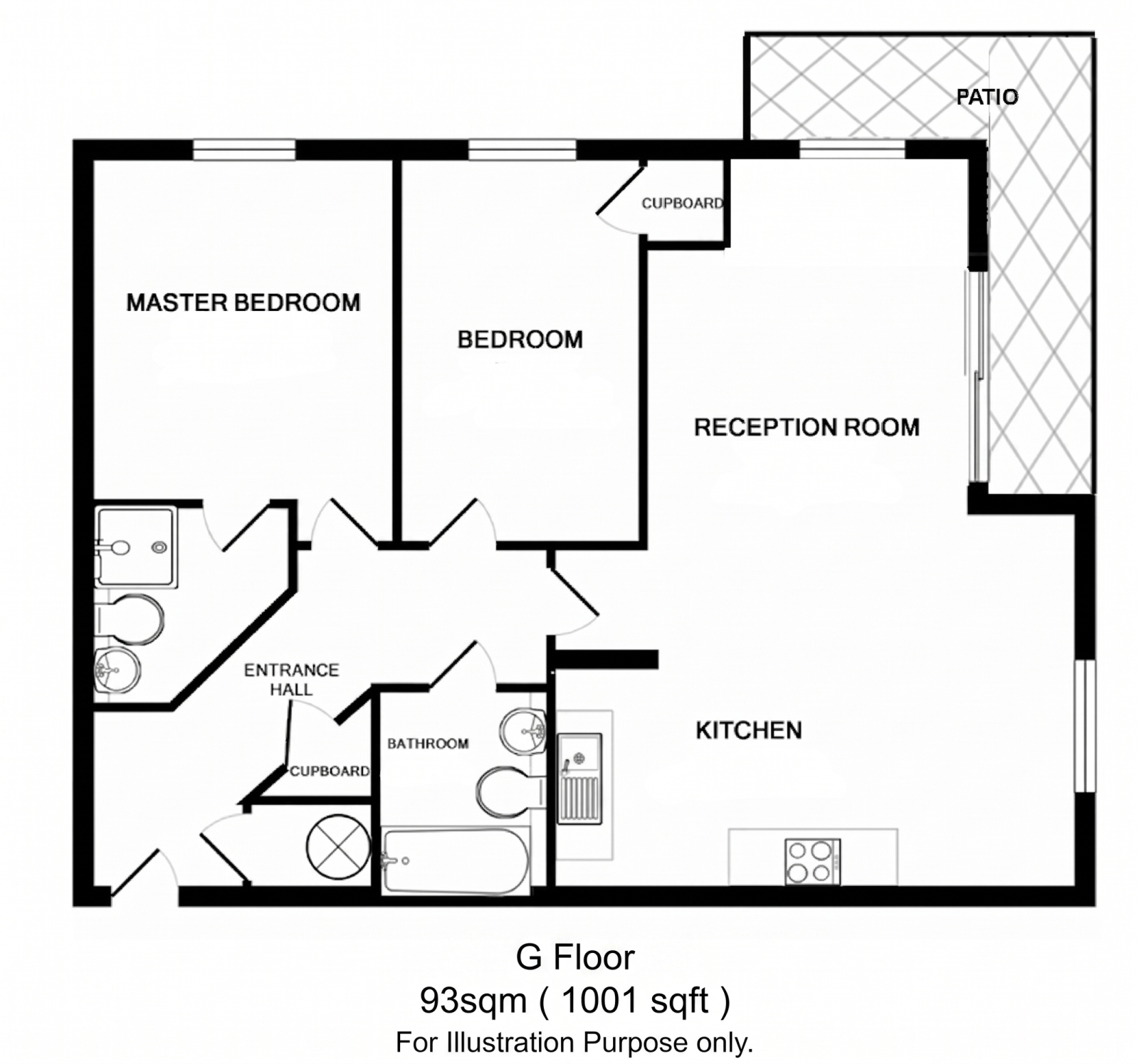Flat 63 Building 45, Hopton Road, Woolwich floorplan