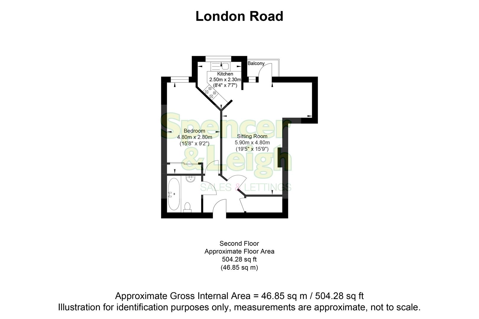 12 Lilac Court, London Road, Brighton floorplan