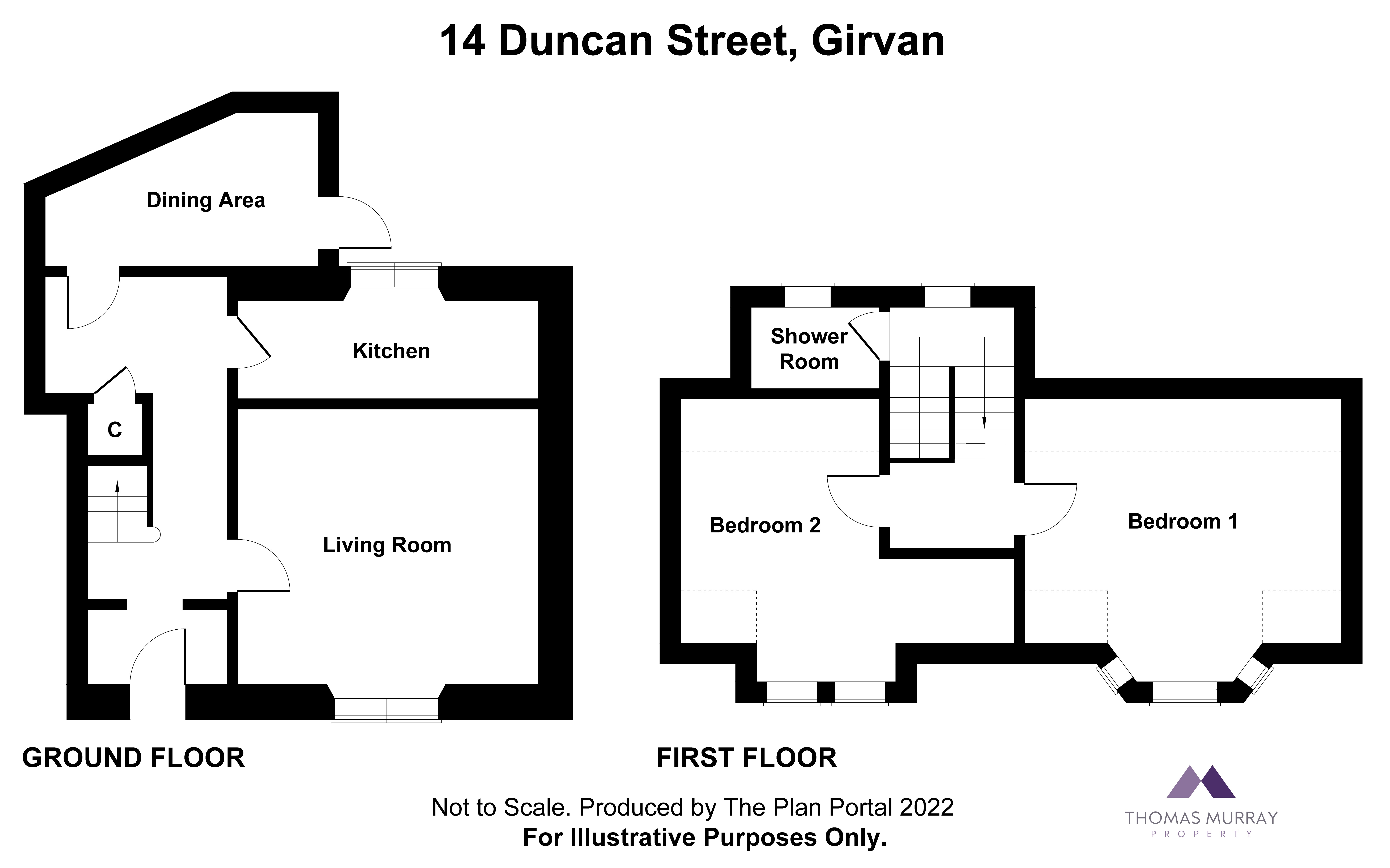 Duncan Street, Girvan KA26, 2 bedroom terraced house for sale