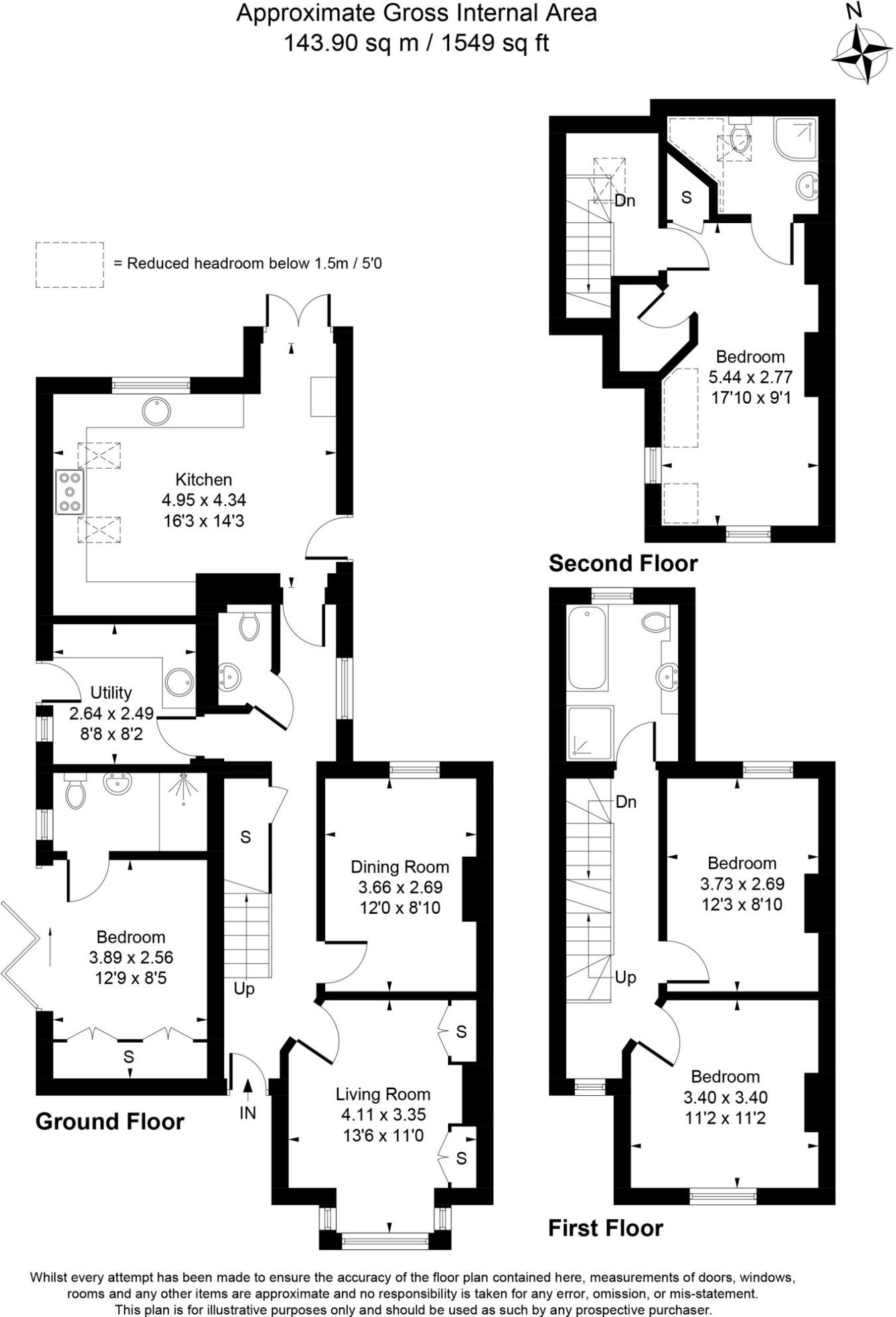 6, Leacroft Close, Staines-upon-Thames floorplan