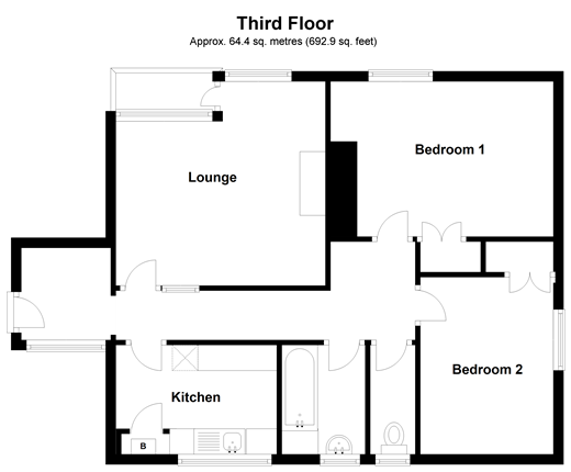 2 Bedrooms Flat for sale in Bowring Way, Brighton, East Sussex BN2