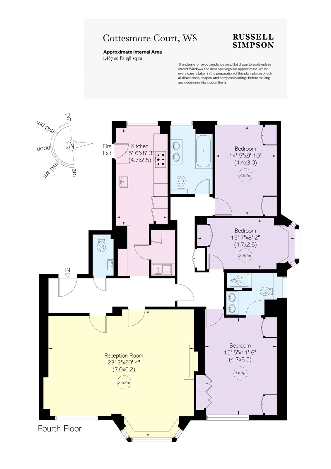 Flat 9,, Cottesmore Court, Kensington floorplan