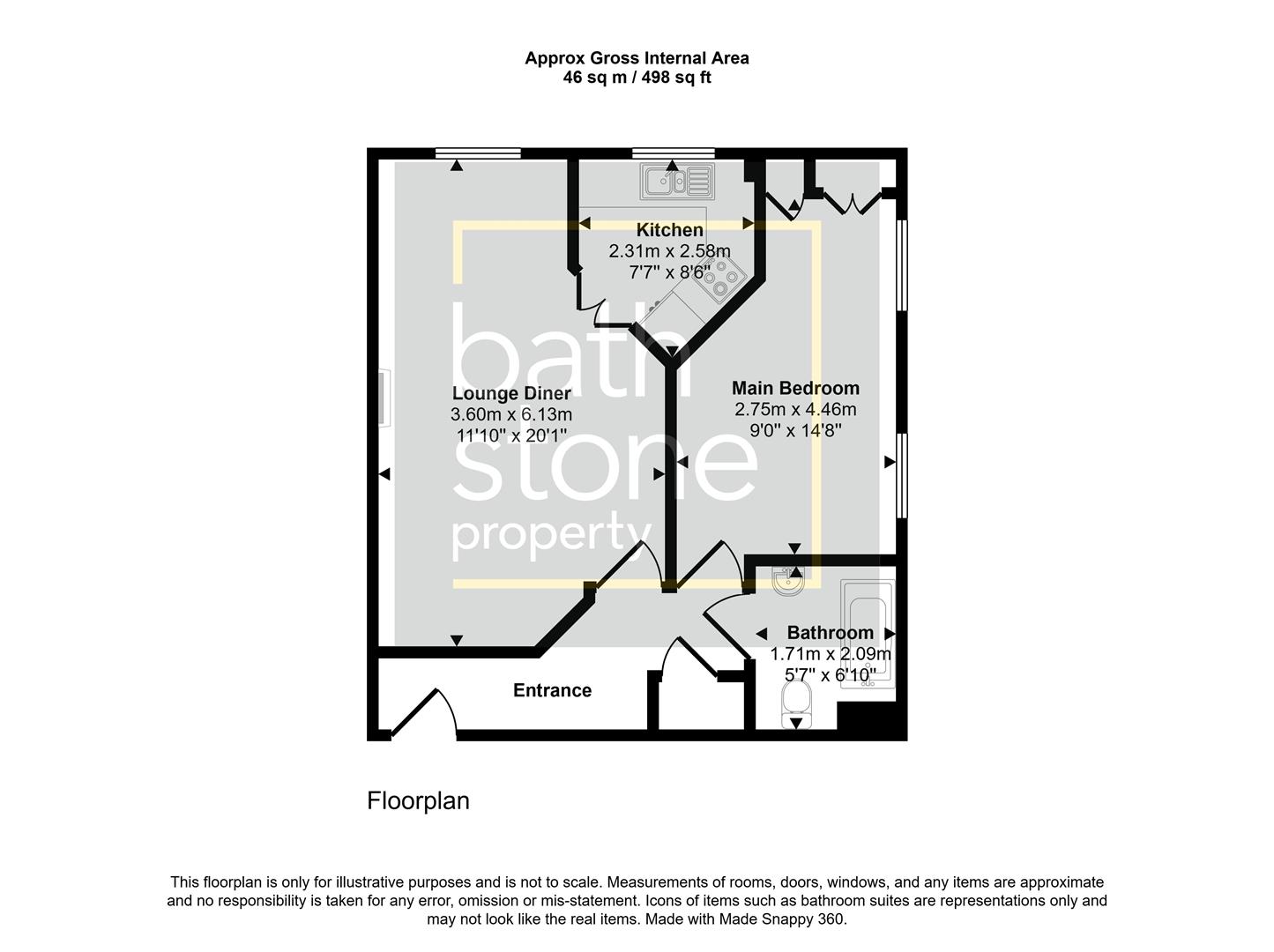 17, The Moorings, Sydney Wharf, Bath floorplan