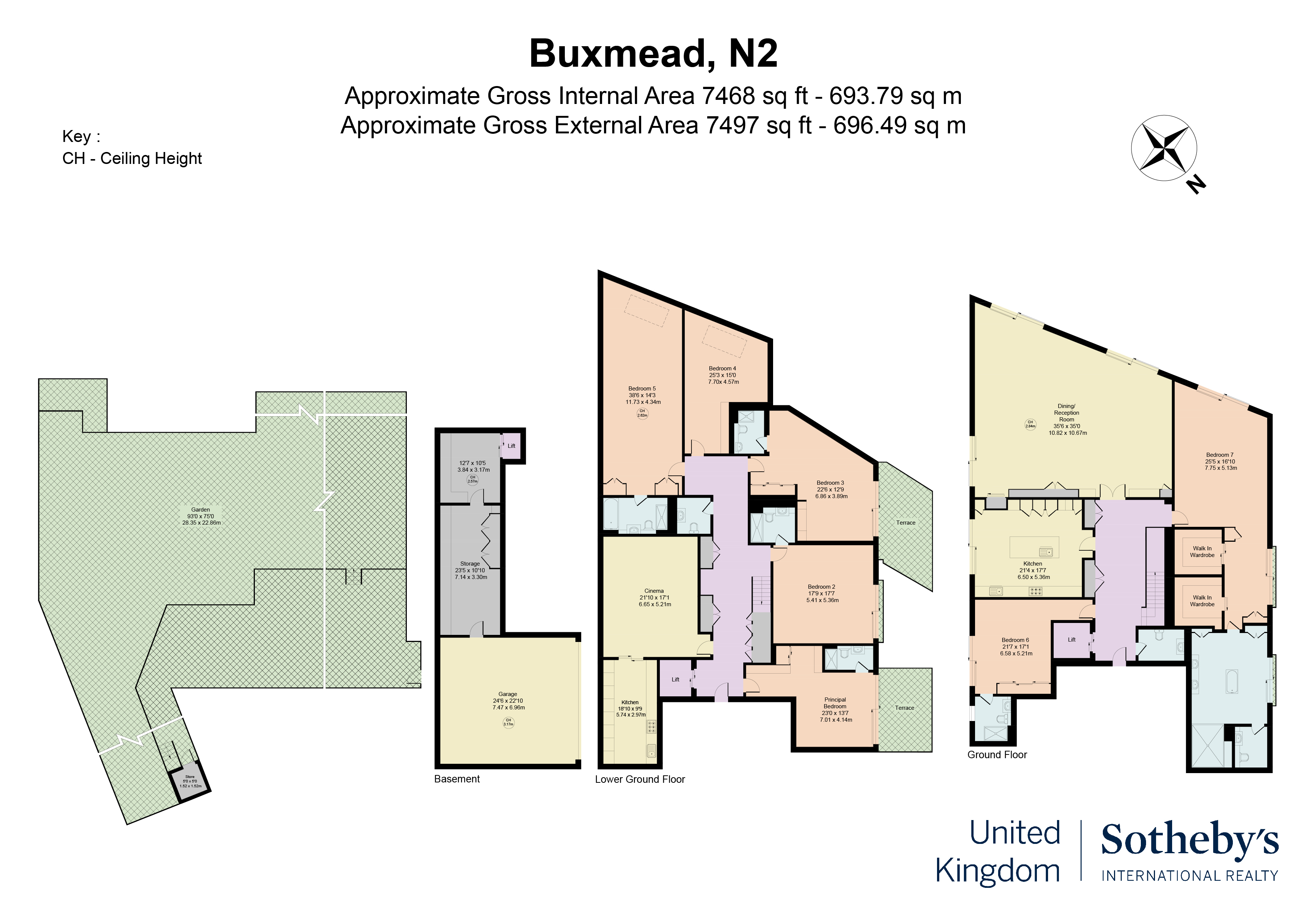 1, The Bishops Avenue, Hampstead floorplan