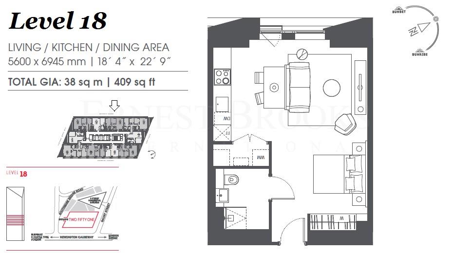 0 Bedrooms Studio for sale in Two Fifty One, Southwark Bridge Road, Elephant & Castle SE1