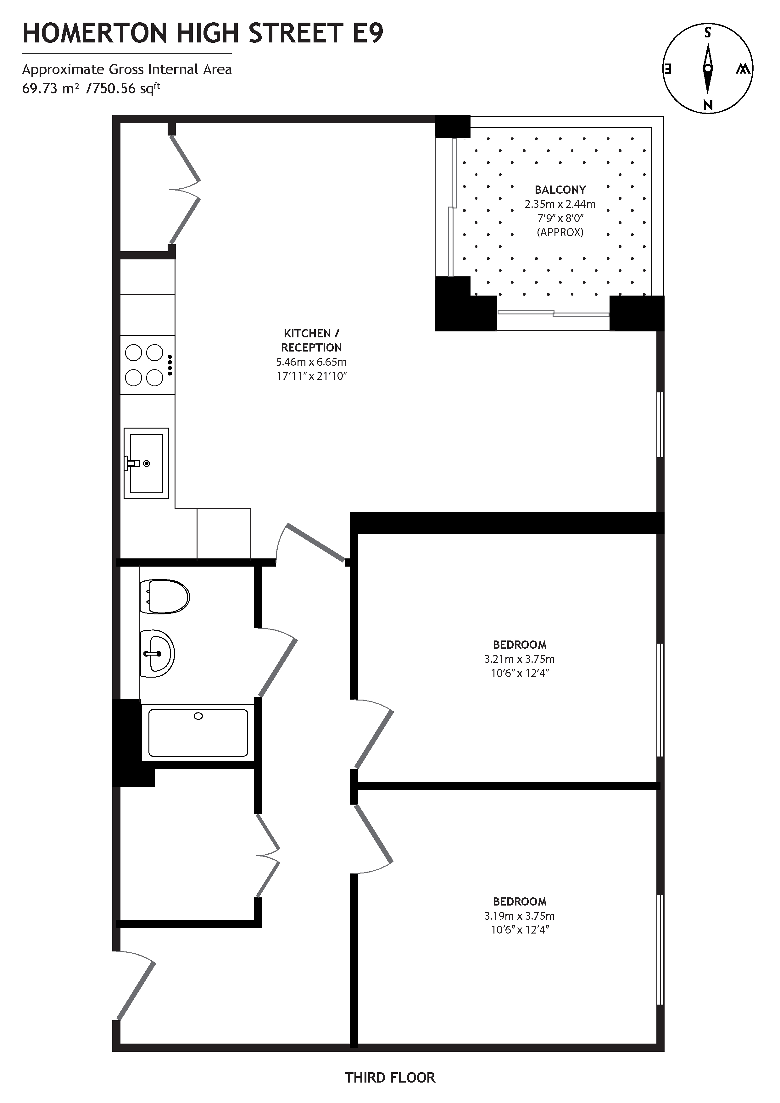 23, Wintergreen Court, London floorplan