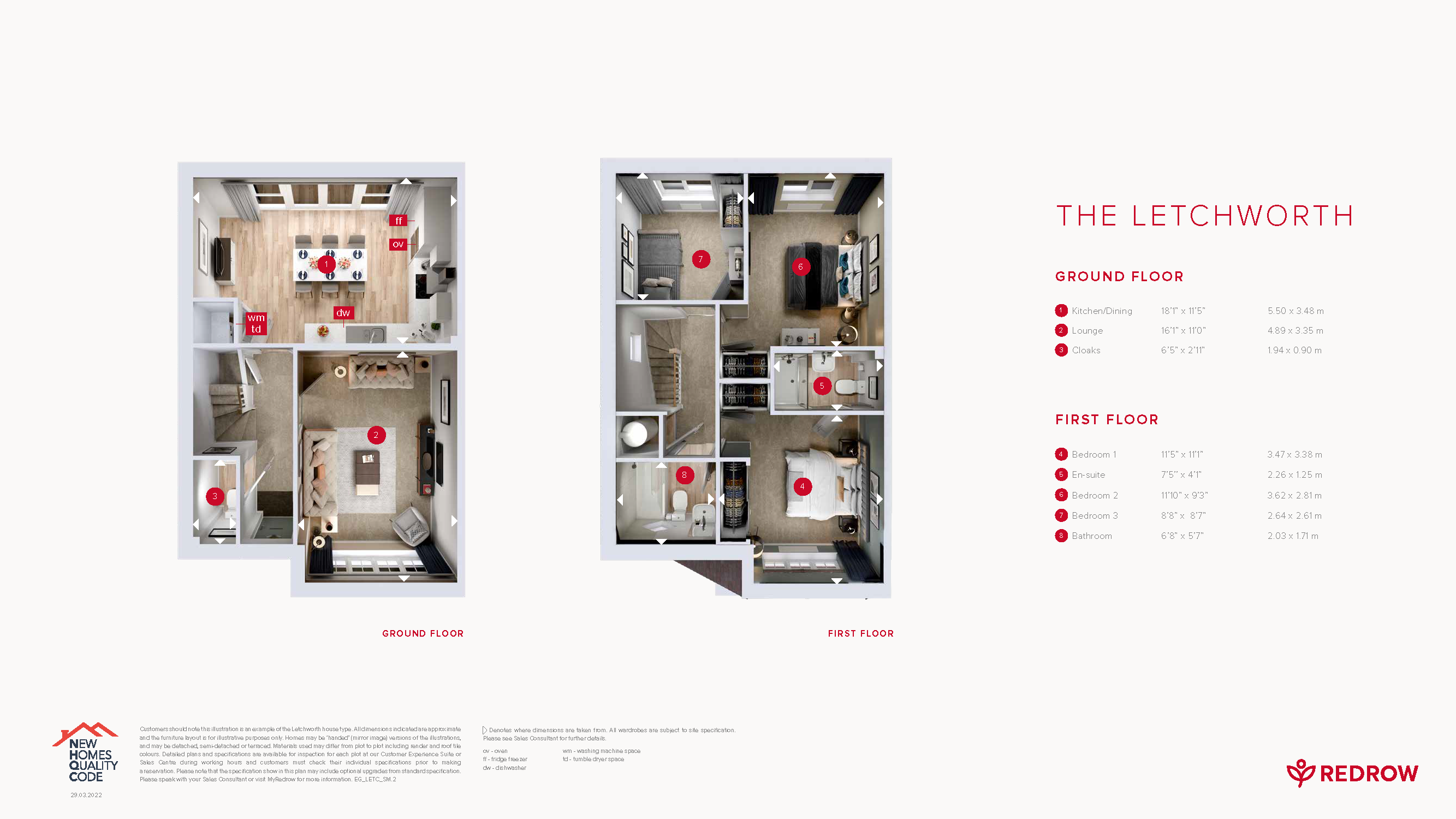 Plot 54 The Letchworth,, Hampden Meadows, Watlington floorplan