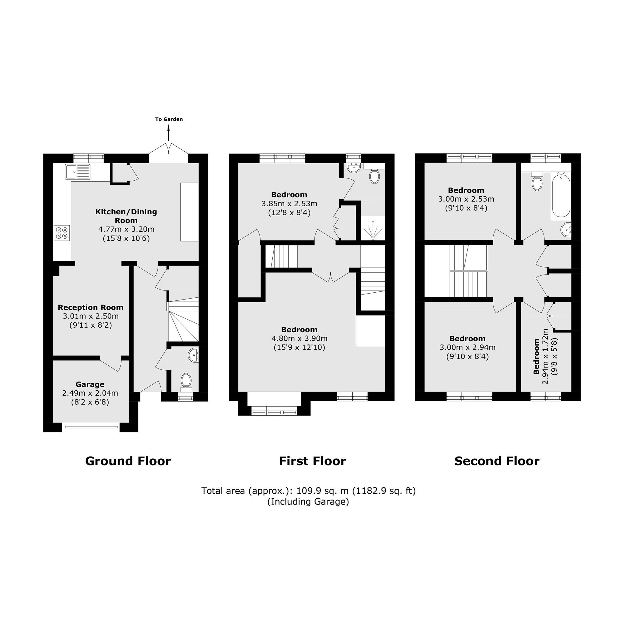 6, Crowthorne Close, London floorplan