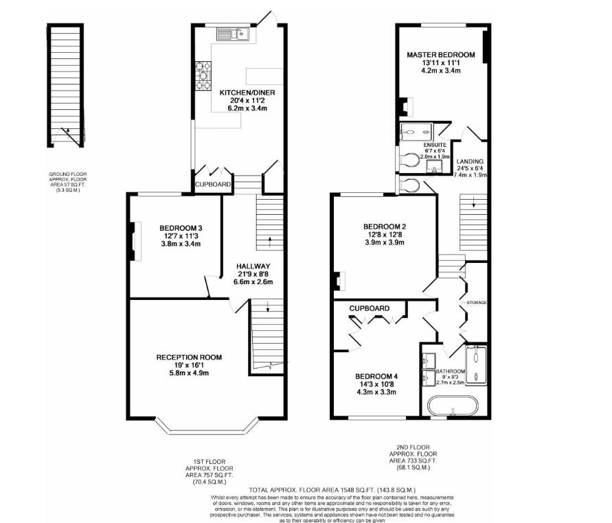 11a, Hove Park Villas, Hove floorplan