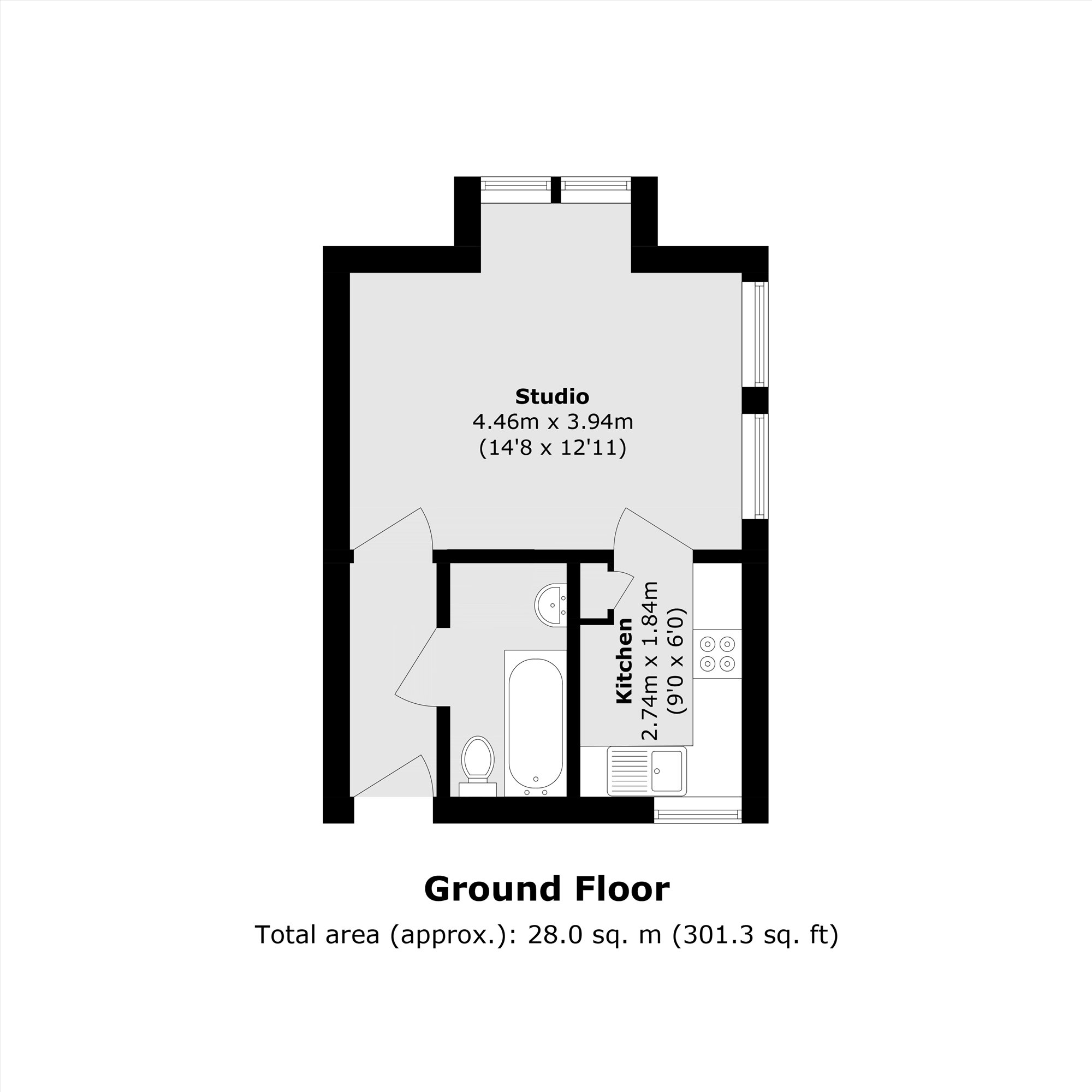 66, Chaucer Drive, London floorplan