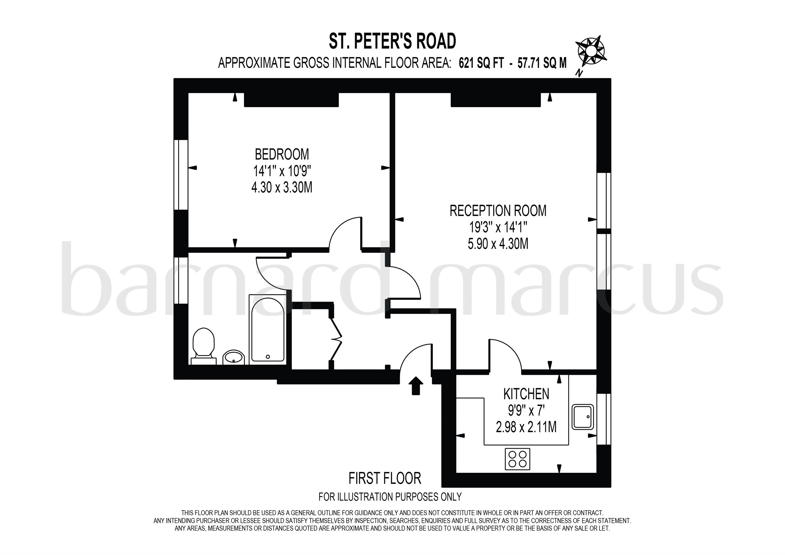 St. Peters Road, Croydon CR0, 1 bedroom flat for sale 61818718