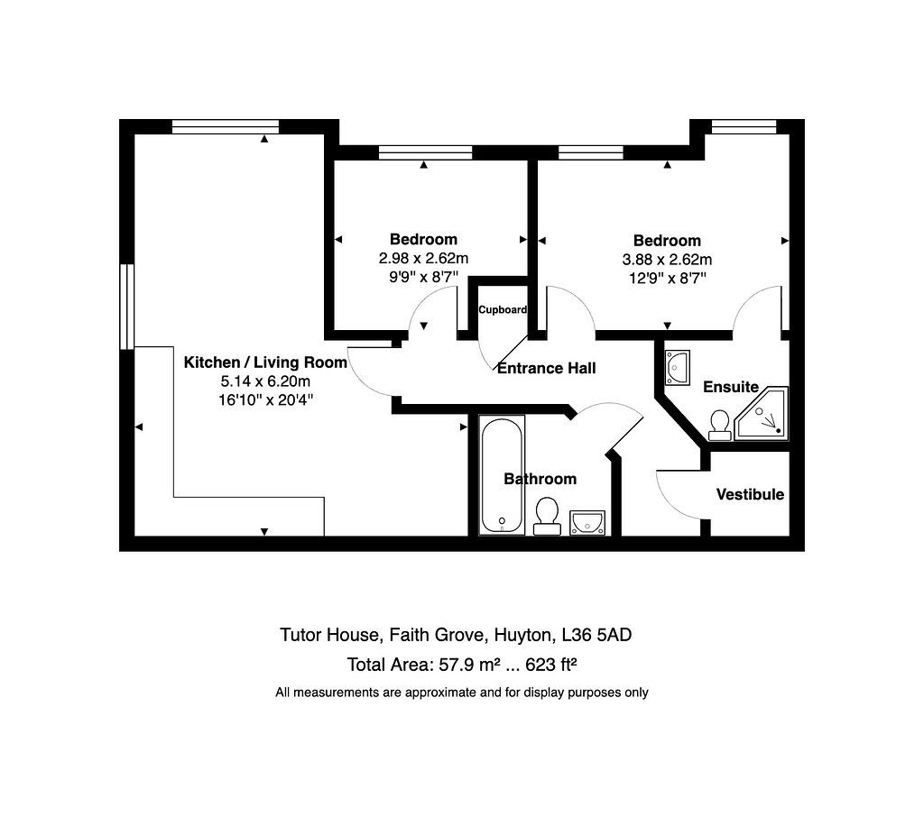 6 Tutor House, Huyton floorplan