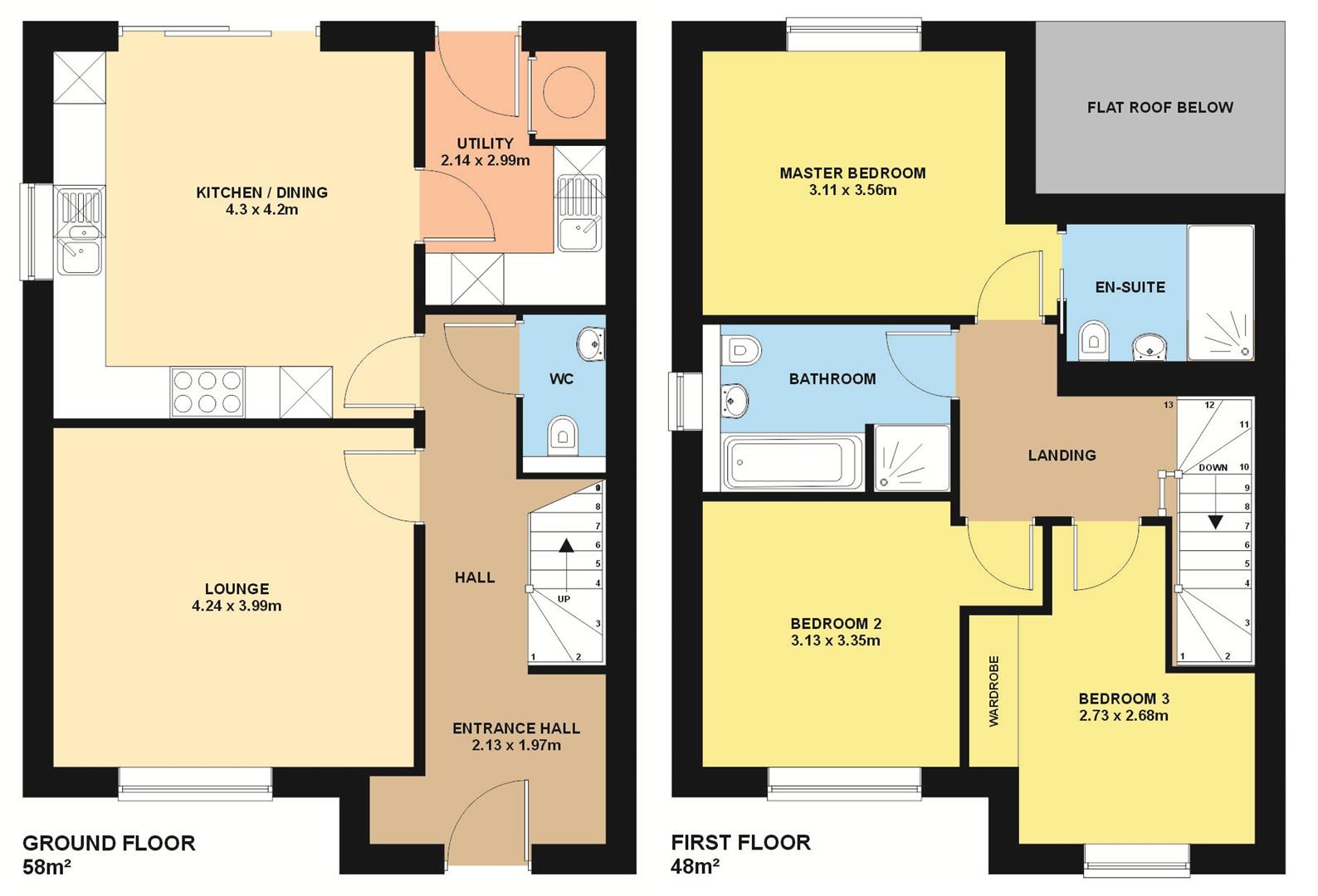 12a, Cornfield Close, Malvern floorplan