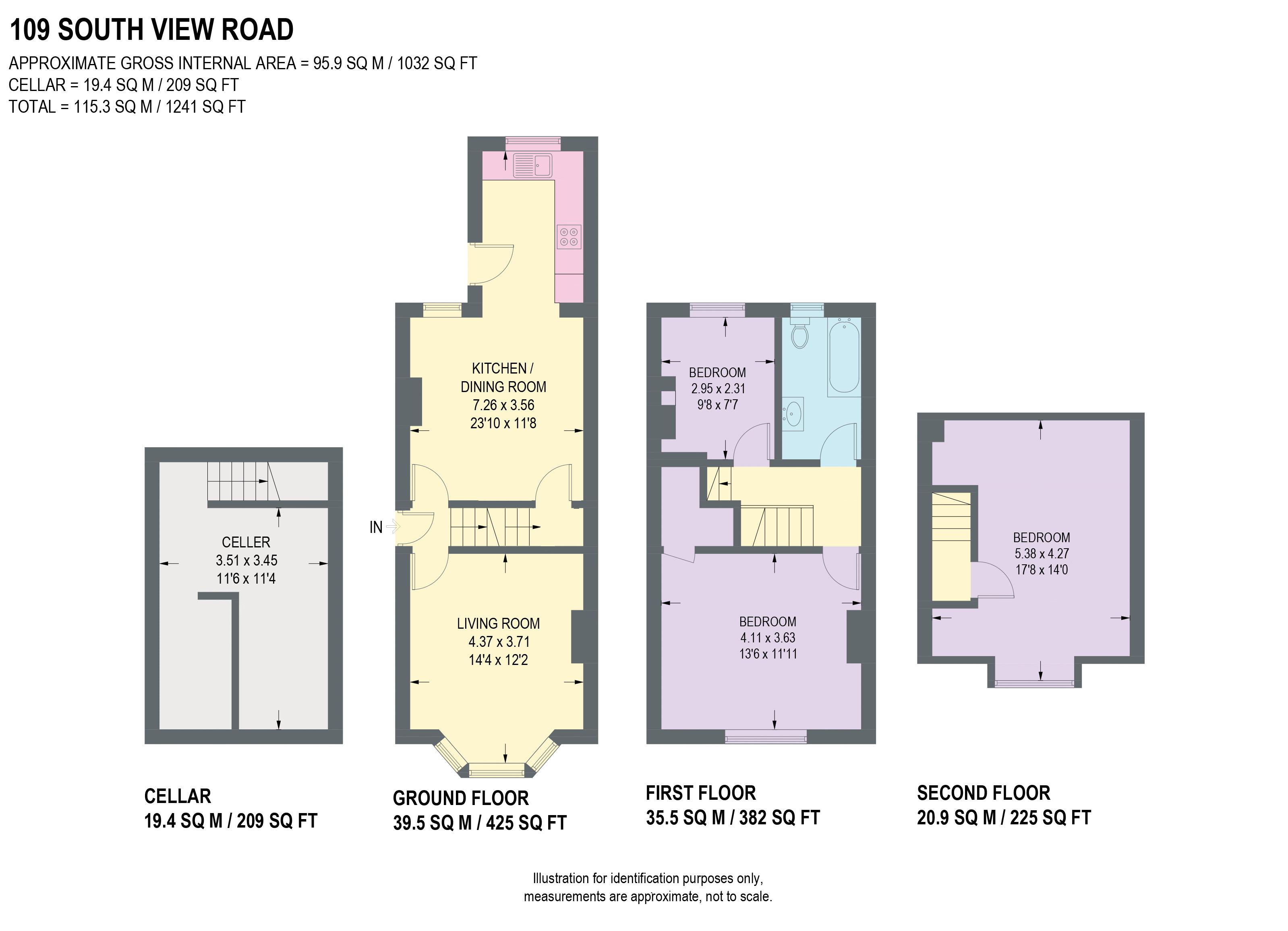 South View Road, Sheffield floorplan