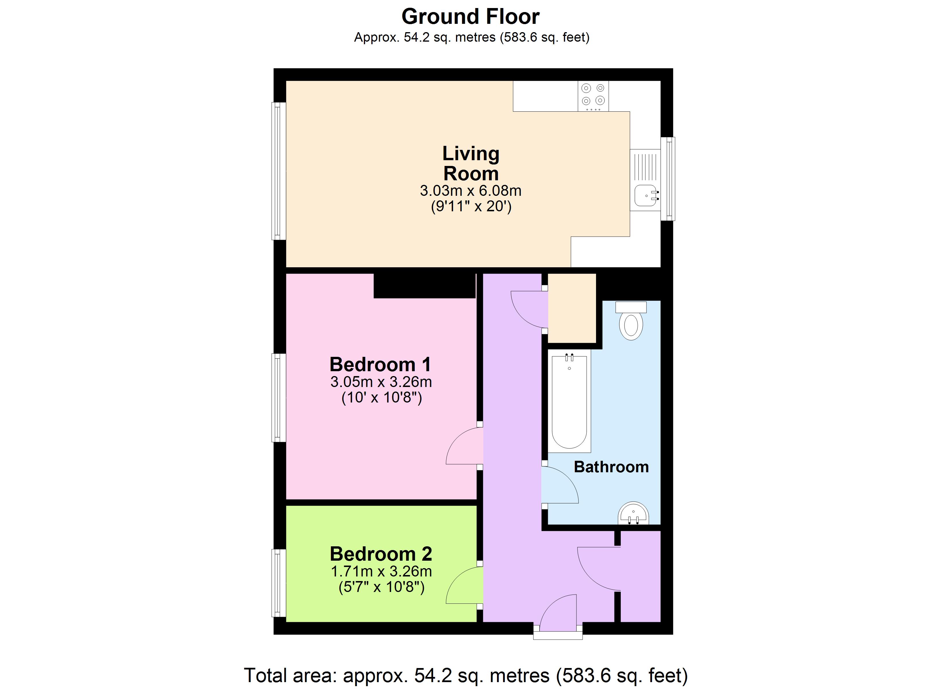 Steephill Road, Shanklin PO37, 2 bedroom flat to rent 61243150