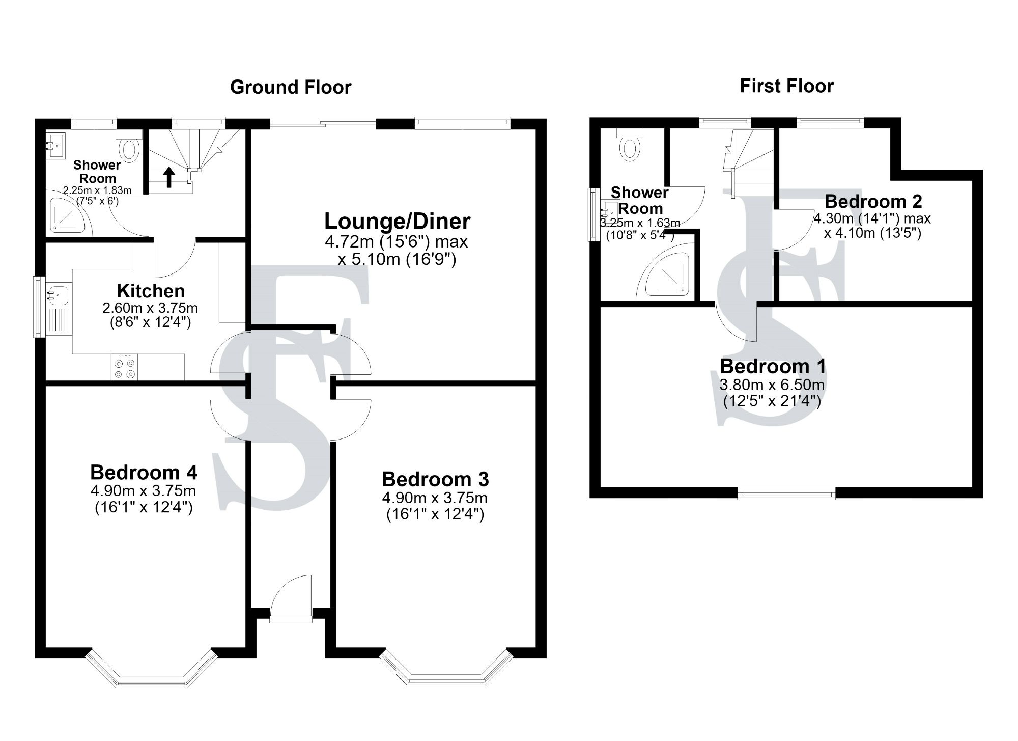 3 Braunstone Close, Leicester floorplan
