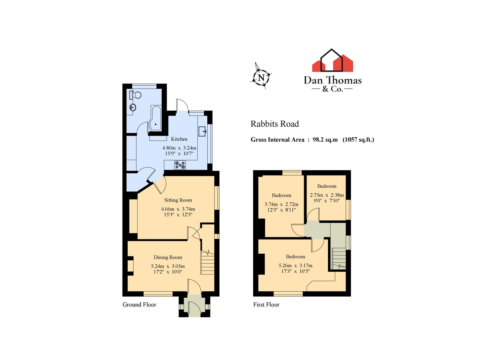 Rabbits Farm Cottages,2, Rabbits Road, Dartford floorplan
