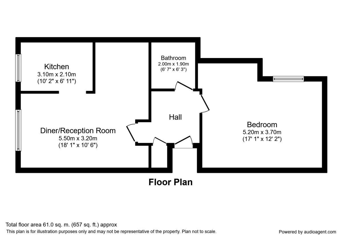 1 Bedrooms Flat to rent in Crosslet Vale, London SE10