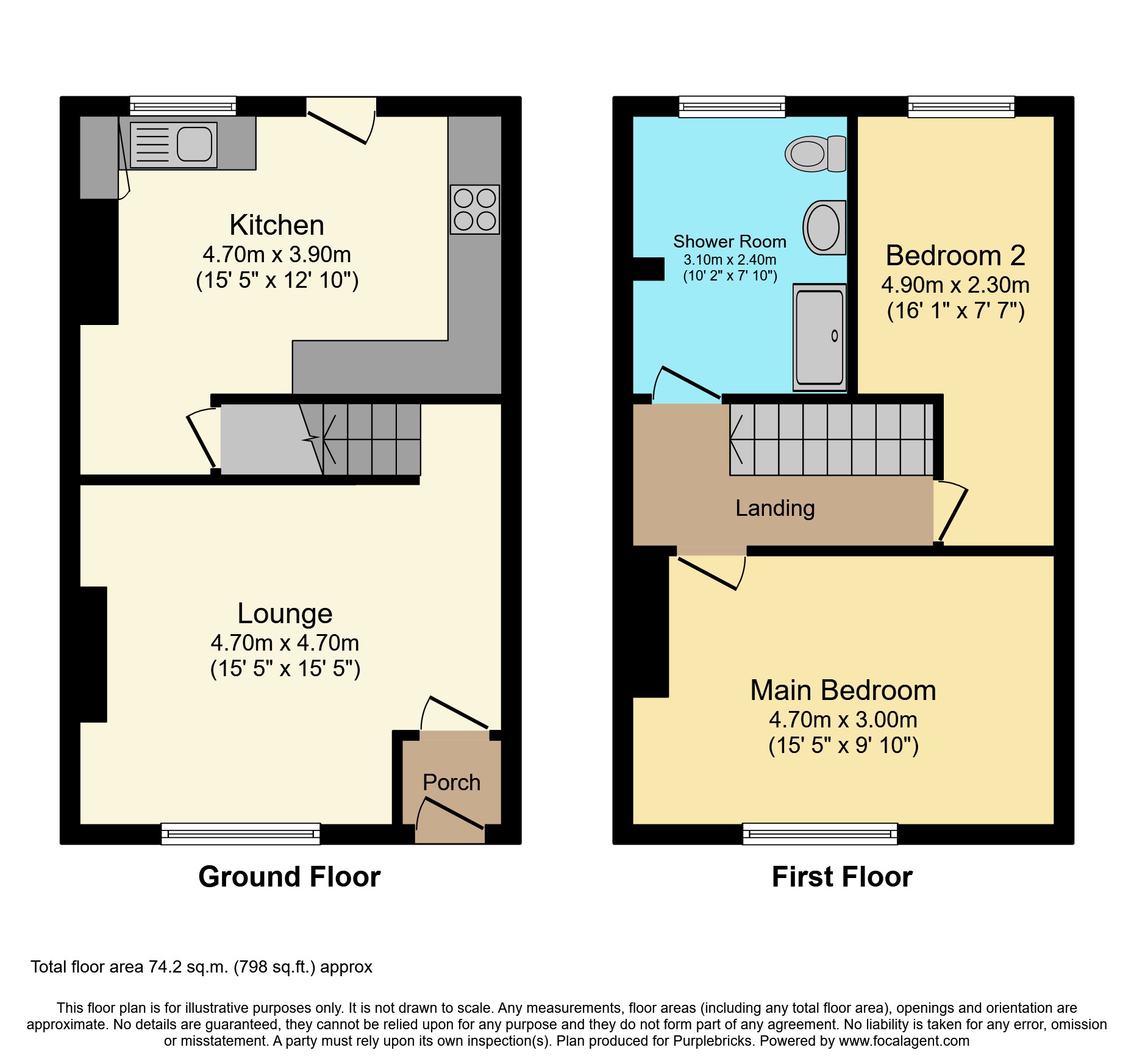 Martland Mill Lane, Wigan WN5, 2 bedroom terraced house for sale