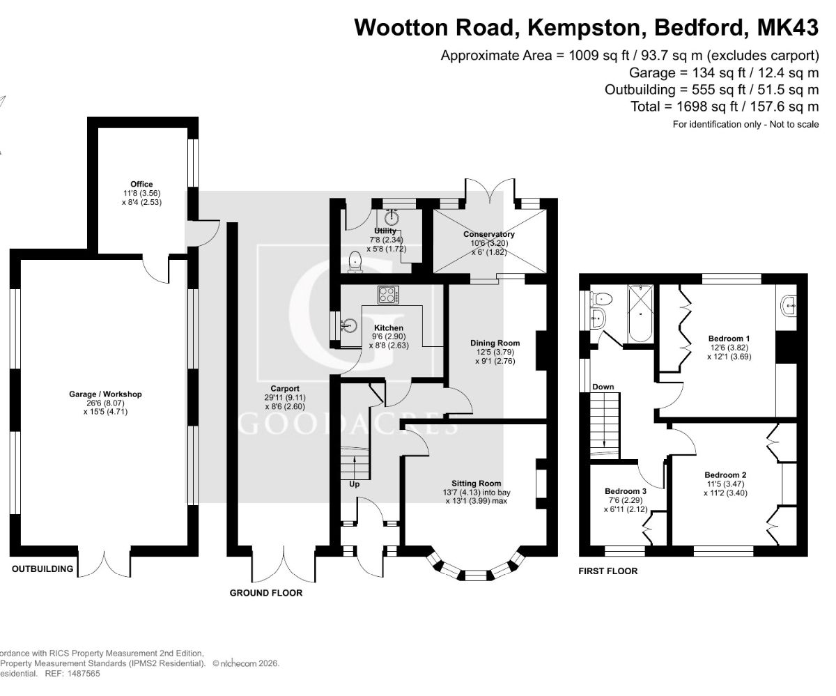 67 Wootton Road, Bedford floorplan