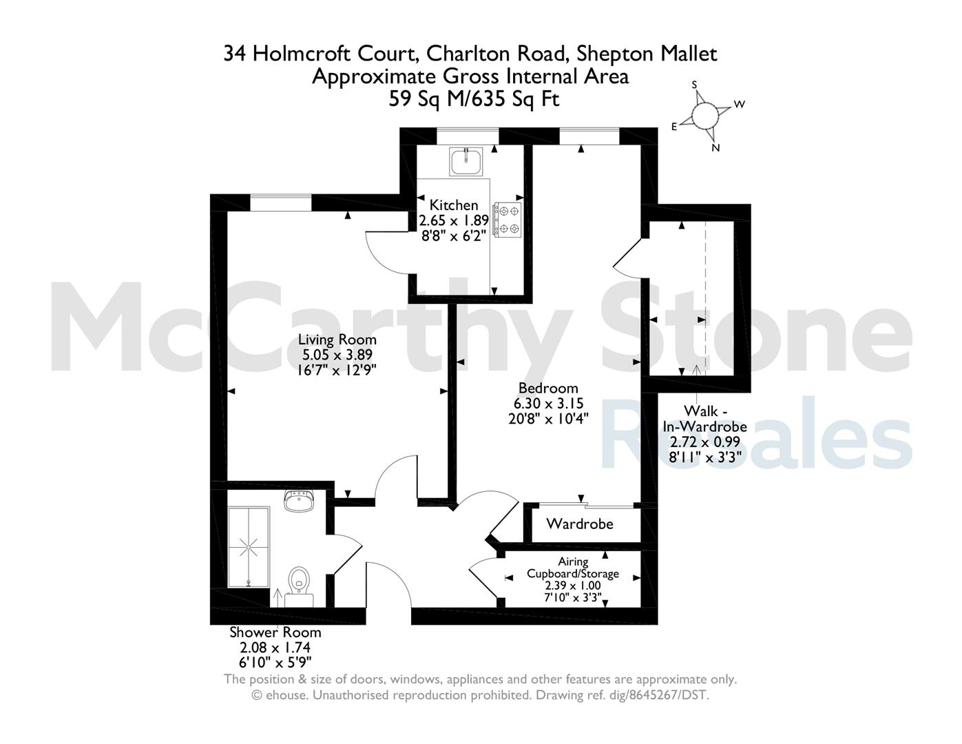34 Holmcroft Court, Charlton Road, Shepton Mallet floorplan