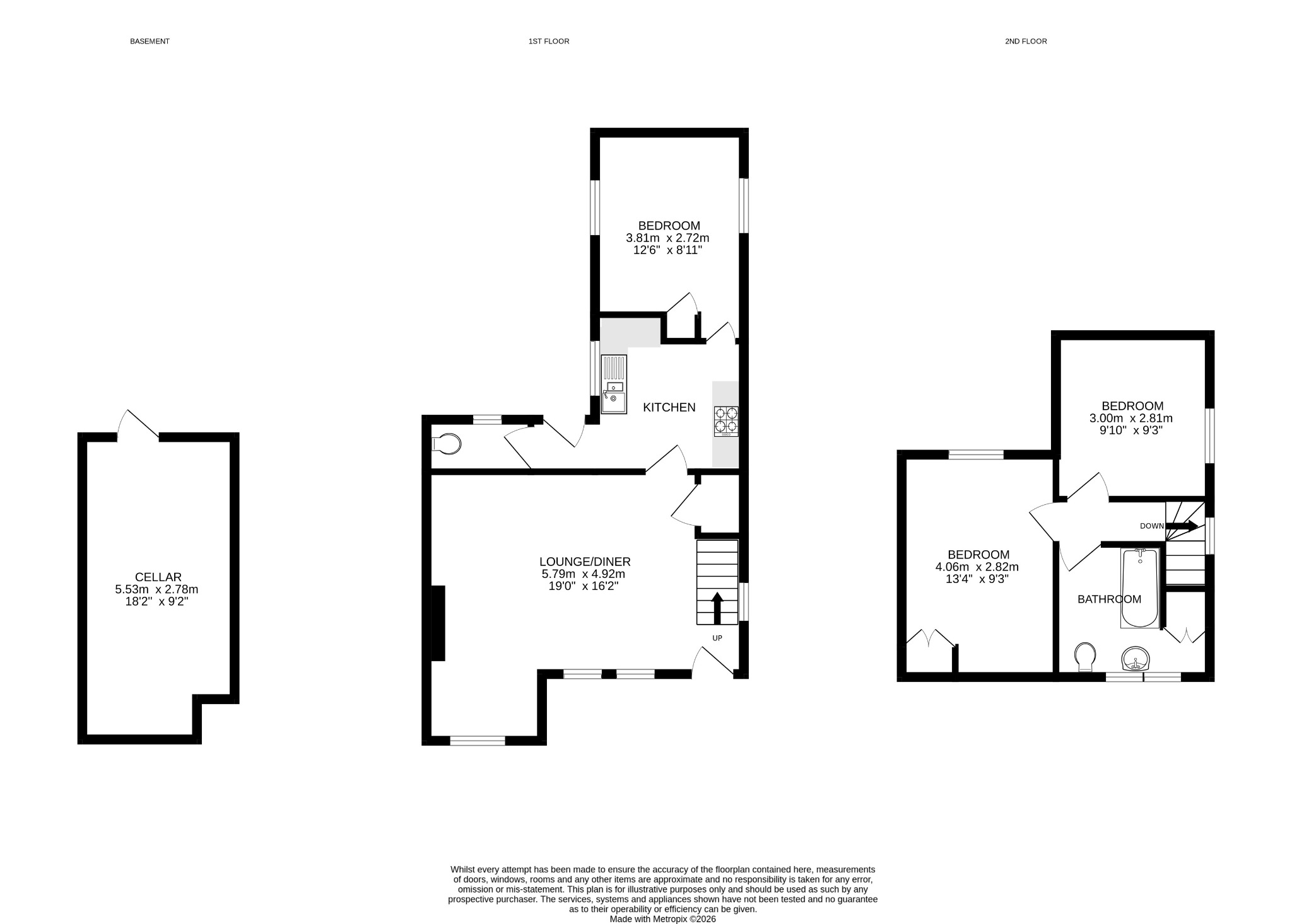 14 Virgin Street, St. Ives, Cornwall floorplan